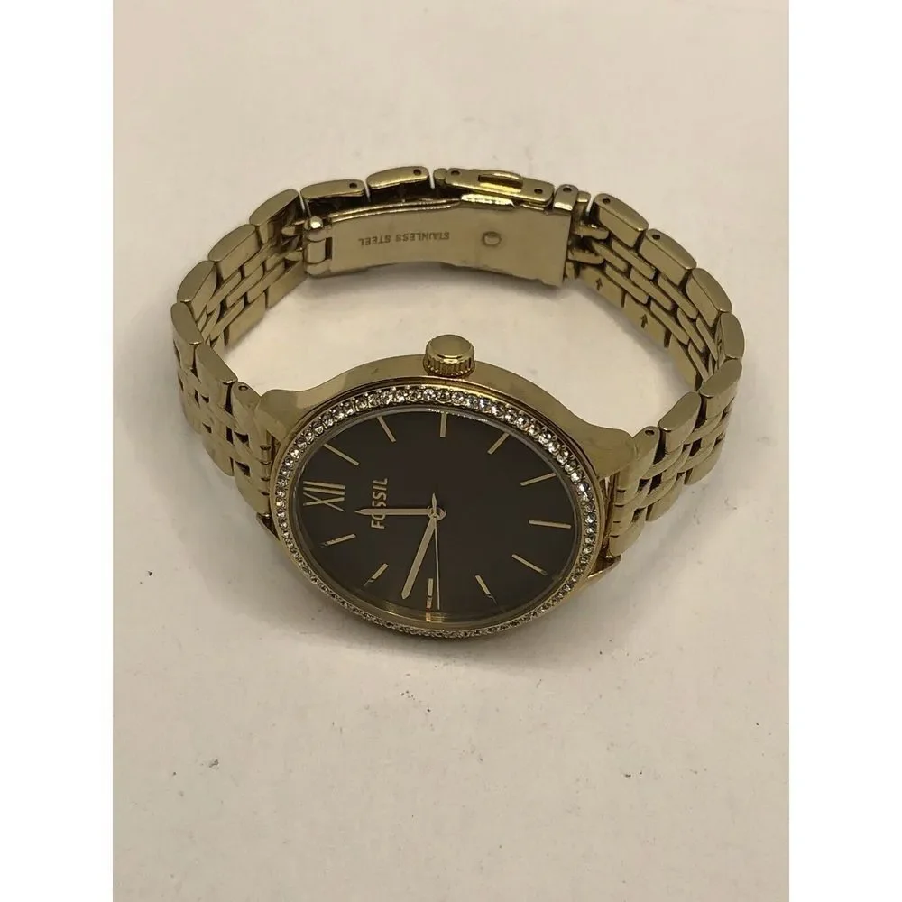 Fossil BQ3426 Women's Gold Stainless Steel Analog Dial Quartz Wrist Watch OP564